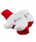 Avião Branco Vermelho 46cm - Pelúcia