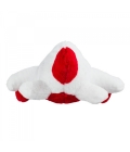 Avião Branco Vermelho 46cm - Pelúcia