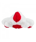 Avião Branco Vermelho 28cm - Pelúcia