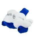  Avião Branco Azul 46cm - Pelúcia