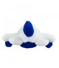  Avião Branco Azul 46cm - Pelúcia