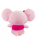 Elefante Rosa Orelhudo Sentado 34cm - Pelúcia