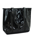 Bolsa Preto Transparente Minnie Assinaturas 32x10x42cm - Disney