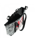 Bolsa Preto Transparente Minnie Assinaturas 32x10x42cm - Disney