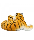 Tigre Mãe Filhote Realista 47cm - Pelúcia