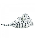 Tigre Branco Mãe Filhote Realista 47cm - Pelúcia