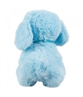 Cachorro Azul Sentado Pano Pescoço 22cm - Pelúcia