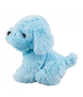 Cachorro Azul Sentado Pano Pescoço 22cm - Pelúcia