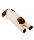 Cachorro Bege Comprido Deitado Dormindo 74cm - Pelúcia