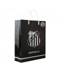 Sacola De Presentes Escudo Time 33x9x27cm - Santos