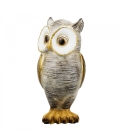 Coruja Asas Espelhos 18cm - Resina Animais