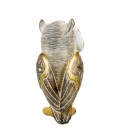Coruja Asas Espelhos 18cm - Resina Animais