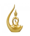 Buda Sentado Arco Dourado 26.5cm