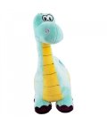 Dinossauro Pescoçudo Verde Turquesa 32cm - Pelúcia