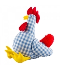  Galo Pano Quadriculado Vermelho ou Azul 37cm - Pelúcia