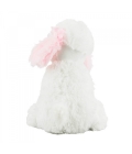 Cachorro Poodle Branco Sentado 27cm - Pelúcia