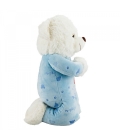  Urso Pijama Azul Reza 36cm - Pelúcia