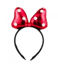  Tiara Laço Vermelho Minnie 24x16cm - Disney