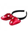 Tiara Laço Vermelho Minnie 24x16cm - Disney