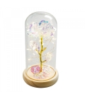 Luminária Cilíndrica Rosa Vermelha ou Branca 22cm