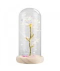 Luminária Cilíndrica Rosa Vermelha ou Branca 22cm