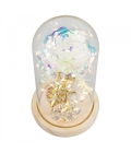 Luminária Cilíndrica Rosa Vermelha ou Branca 22cm