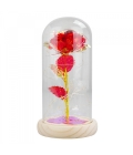 Luminária Cilíndrica Rosa Vermelha ou Branca 22cm
