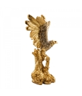 Águia Asas Abertas Dourada 22.5cm - Resina Animais