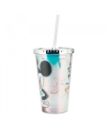 Copo Com Canudo Mickey 100 Anos 450ml - Disney