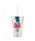  Copo Com Canudo Minnie 100 Anos 450ml - Disney