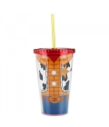  Copo Com Canudo Woody Toy Story 450ml - Disney
