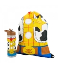 Garrafa Woody Toy Story 450ml Mochila Saco 30x43cm - Disney