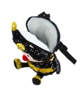 Mini Mochila Lantejoulas Abelha 27x10x24 - Pelúcia