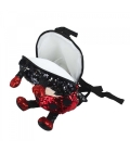 Mini Mochila Lantejoulas Joaninha 27x10x24 - Pelúcia