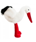 Cegonha Bico Patas Vermelhas 24cm - Pelúcia