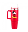 Caneca Grande Vermelho Com Canudo Mickey 1.1L - Disney