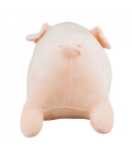 Porco Rosa Deitado Cilíndrico 38cm - Pelúcia